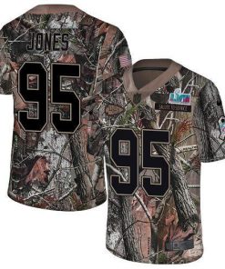 Nike Chiefs #95 Chris Jones Camo Super Bowl LVII Patch Men's Stitched NFL Limited Rush Realtree Jersey