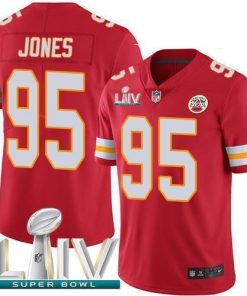 Nike Chiefs #95 Chris Jones Red Super Bowl LIV 2020 Team Color Men's Stitched NFL Vapor Untouchable Limited Jersey
