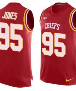 Nike Chiefs #95 Chris Jones Red Team Color Men's Stitched NFL Limited Tank Top Jersey