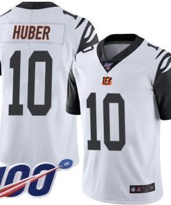 Nike Cincinnati Bengals #10 Kevin Huber White Men's Stitched NFL Limited Rush 100th Season Jersey Men's