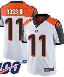 Nike Cincinnati Bengals #11 John Ross III White Men's Stitched NFL 100th Season Vapor Limited Jersey Men's