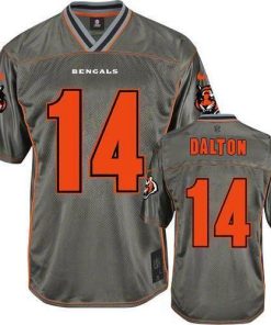 Nike Cincinnati Bengals #14 Andy Dalton Grey Men's Stitched NFL Elite Vapor Jersey Men's
