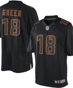 Nike Cincinnati Bengals #18 A.J. Green Black Men's Stitched NFL Impact Limited Jersey Men's