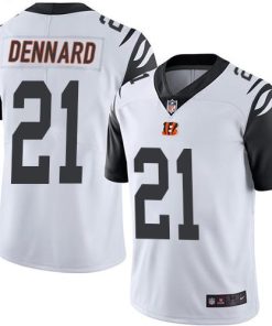 Nike Cincinnati Bengals #21 Darqueze Dennard White Men's Stitched NFL Limited Rush Jersey Men's
