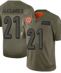 Nike Cincinnati Bengals #21 Mackensie Alexander Camo Men's Stitched NFL Limited 2019 Salute To Service Jersey Men's