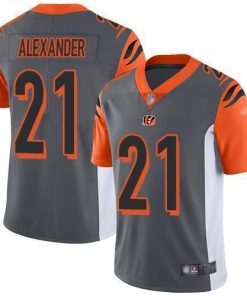 Nike Cincinnati Bengals #21 Mackensie Alexander Silver Men's Stitched NFL Limited Inverted Legend Jersey Men's