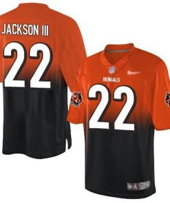 Nike Cincinnati Bengals #22 William Jackson III Orange/Black Men's Stitched NFL Elite Fadeaway Fashion Jersey Men's