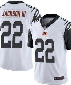 Nike Cincinnati Bengals #22 William Jackson III White Men's Stitched NFL Limited Rush Jersey Men's