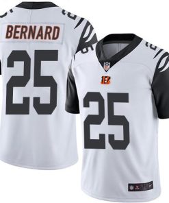 Nike Cincinnati Bengals #25 Giovani Bernard White Men's Stitched NFL Limited Rush Jersey Men's