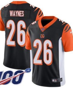 Nike Cincinnati Bengals #26 Trae Waynes Black Team Color Men's Stitched NFL 100th Season Vapor Untouchable Limited Jersey Men's