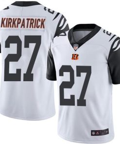 Nike Cincinnati Bengals #27 Dre Kirkpatrick White Men's Stitched NFL Limited Rush Jersey Men's