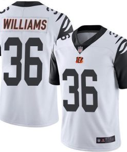 Nike Cincinnati Bengals #36 Shawn Williams White Men's Stitched NFL Limited Rush Jersey Men's