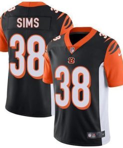 Nike Cincinnati Bengals #38 LeShaun Sims Black Team Color Men's Stitched NFL Vapor Untouchable Limited Jersey Men's