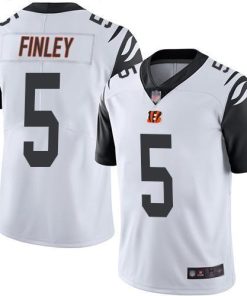 Nike Cincinnati Bengals #5 Ryan Finley White Men's Stitched NFL Limited Rush Jersey Men's