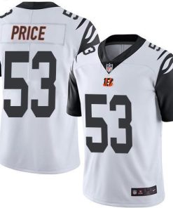 Nike Cincinnati Bengals #53 Billy Price White Men's Stitched NFL Limited Rush Jersey Men's