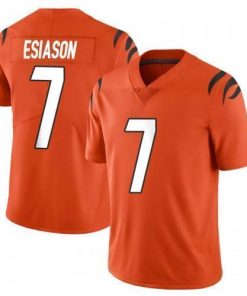 Nike Cincinnati Bengals #7 Boomer Esiason Orange Men's Nike Alternate Vapor Limited Jersey Men's