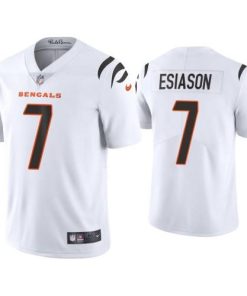 Nike Cincinnati Bengals #7 Boomer Esiason White Men's Nike Vapor Limited Jersey Men's