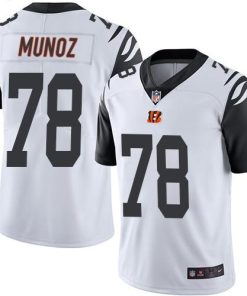 Nike Cincinnati Bengals #78 Anthony Munoz White Men's Stitched NFL Limited Rush Jersey Men's