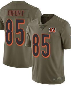 Nike Cincinnati Bengals #85 Tyler Eifert Olive Men's Stitched NFL Limited 2017 Salute To Service Jersey Men's