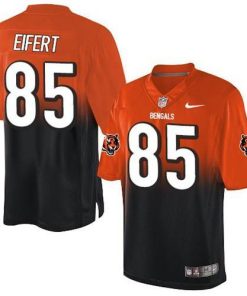 Nike Cincinnati Bengals #85 Tyler Eifert Orange/Black Men's Stitched NFL Elite Fadeaway Fashion Jersey Men's