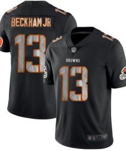 Nike Cleveland Browns #13 Odell Beckham Jr Black Men's Stitched NFL Limited Rush Impact Jersey Men's