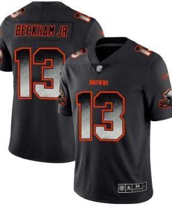 Nike Cleveland Browns #13 Odell Beckham Jr Black Men's Stitched NFL Vapor Untouchable Limited Smoke Fashion Jersey Men's