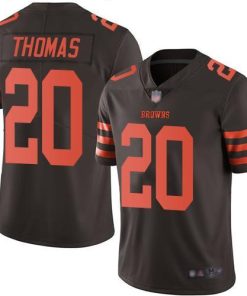 Nike Cleveland Browns #20 Tavierre Thomas Brown Men's Stitched NFL Limited Rush Jersey Men's