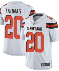 Nike Cleveland Browns #20 Tavierre Thomas White Men's Stitched NFL Vapor Untouchable Limited Jersey Men's