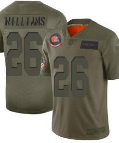 Nike Cleveland Browns #26 Greedy Williams Camo Men's Stitched NFL Limited 2019 Salute To Service Jersey Men's