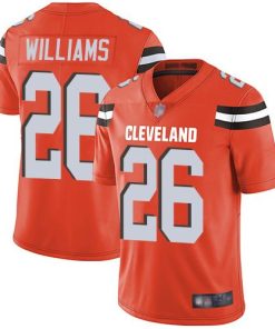 Nike Cleveland Browns #26 Greedy Williams Orange Alternate Men's Stitched NFL Vapor Untouchable Limited Jersey Men's