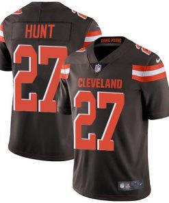 Nike Cleveland Browns #27 Kareem Hunt Brown Team Color Men's Stitched NFL Vapor Untouchable Limited Jersey Men's