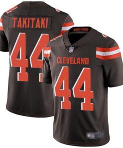 Nike Cleveland Browns #44 Sione Takitaki Brown Team Color Men's Stitched NFL Vapor Untouchable Limited Jersey Men's