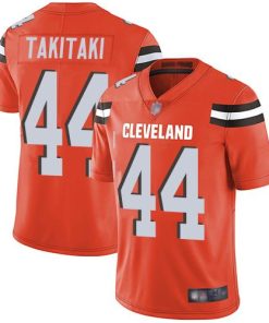 Nike Cleveland Browns #44 Sione Takitaki Orange Alternate Men's Stitched NFL Vapor Untouchable Limited Jersey Men's