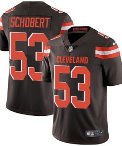Nike Cleveland Browns #53 Joe Schobert Brown Team Color Men's Stitched NFL Vapor Untouchable Limited Jersey Men's