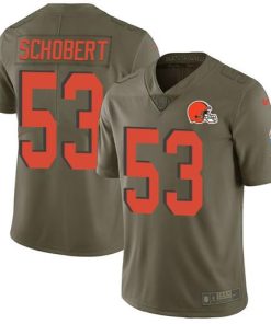 Nike Cleveland Browns #53 Joe Schobert Olive Men's Stitched NFL Limited 2017 Salute To Service Jersey Men's