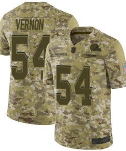 Nike Cleveland Browns #54 Olivier Vernon Camo Men's Stitched NFL Limited 2018 Salute To Service Jersey Men's