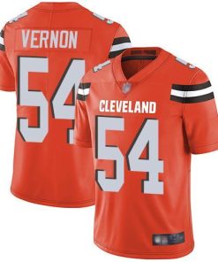 Nike Cleveland Browns #54 Olivier Vernon Orange Alternate Men's Stitched NFL Vapor Untouchable Limited Jersey Men's