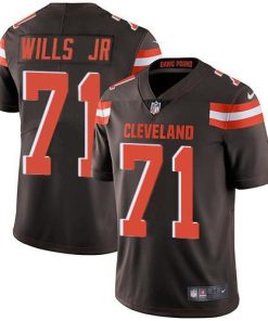 Nike Cleveland Browns #71 Jedrick Wills JR Brown Team Color Men's Stitched NFL Vapor Untouchable Limited Jersey Men's