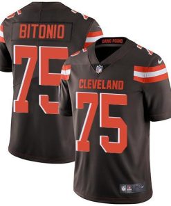 Nike Cleveland Browns #75 Joel Bitonio Brown Team Color Men's Stitched NFL Vapor Untouchable Limited Jersey Men's