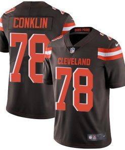 Nike Cleveland Browns #78 Jack Conklin Brown Team Color Men's Stitched NFL Vapor Untouchable Limited Jersey Men's