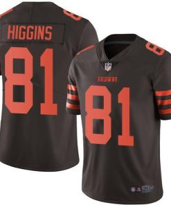 Nike Cleveland Browns #81 Rashard Higgins Brown Men's Stitched NFL Limited Rush Jersey Men's