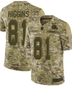 Nike Cleveland Browns #81 Rashard Higgins Camo Men's Stitched NFL Limited 2018 Salute To Service Jersey Men's