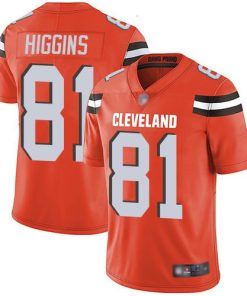 Nike Cleveland Browns #81 Rashard Higgins Orange Alternate Men's Stitched NFL Vapor Untouchable Limited Jersey Men's