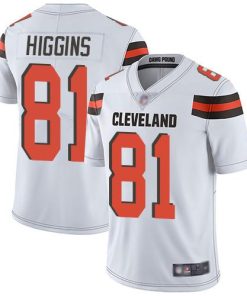 Nike Cleveland Browns #81 Rashard Higgins White Men's Stitched NFL Vapor Untouchable Limited Jersey Men's