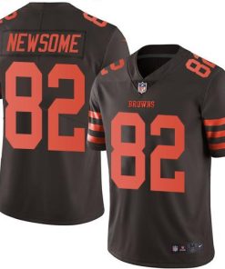 Nike Cleveland Browns #82 Ozzie Newsome Brown Men's Stitched NFL Limited Rush Jersey Men's