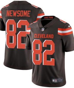 Nike Cleveland Browns #82 Ozzie Newsome Brown Team Color Men's Stitched NFL Vapor Untouchable Limited Jersey Men's