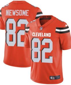Nike Cleveland Browns #82 Ozzie Newsome Orange Alternate Men's Stitched NFL Vapor Untouchable Limited Jersey Men's
