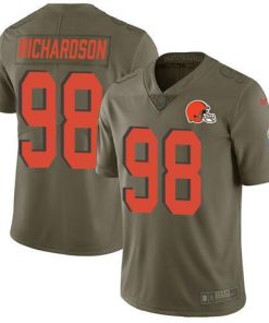 Nike Cleveland Browns #98 Sheldon Richardson Olive Men's Stitched NFL Limited 2017 Salute To Service Jersey Men's