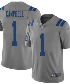 Nike Colts #1 Parris Campbell Gray Men's Stitched NFL Limited Inverted Legend Jersey