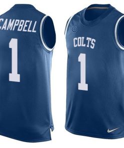 Nike Colts #1 Parris Campbell Royal Blue Team Color Men's Stitched NFL Limited Tank Top Jersey